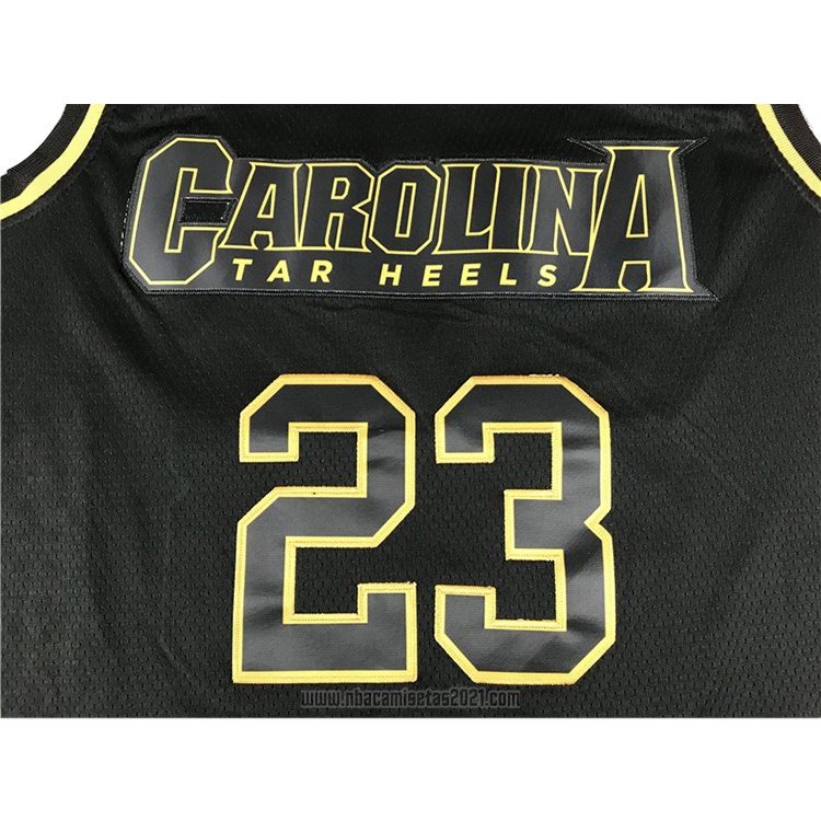 Camiseta North Carolina Tar Heels Michael Jordan #23 Negro